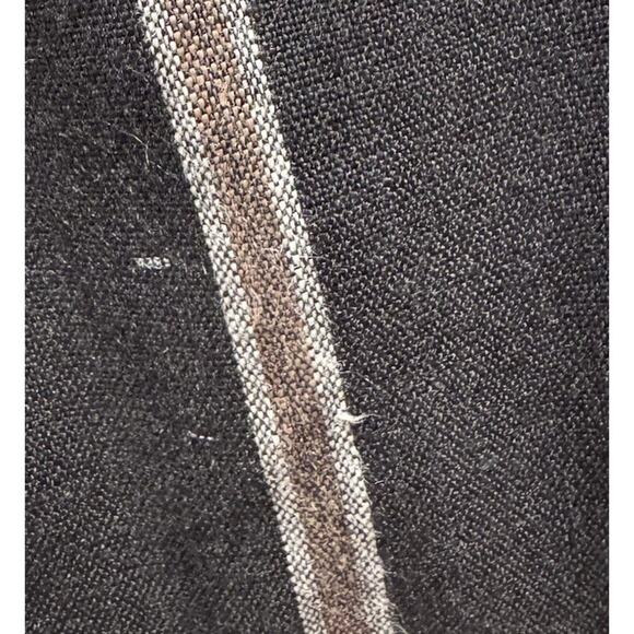 J.Jill Stretch Linen Blend Pants Women's Large Cropped Black Striped Wide Leg - Picture 10 of 10
